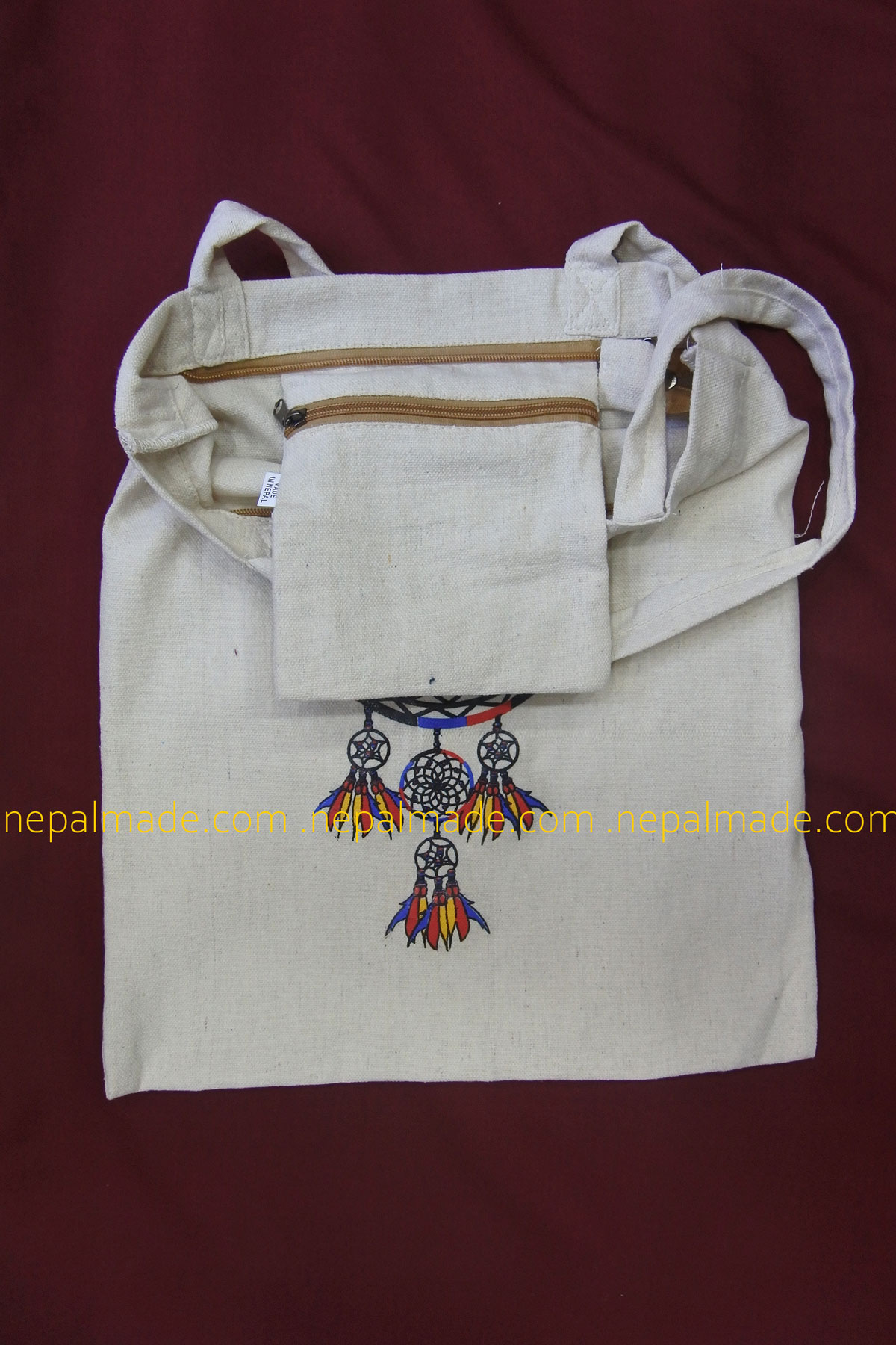 inside pocket view of tote bag