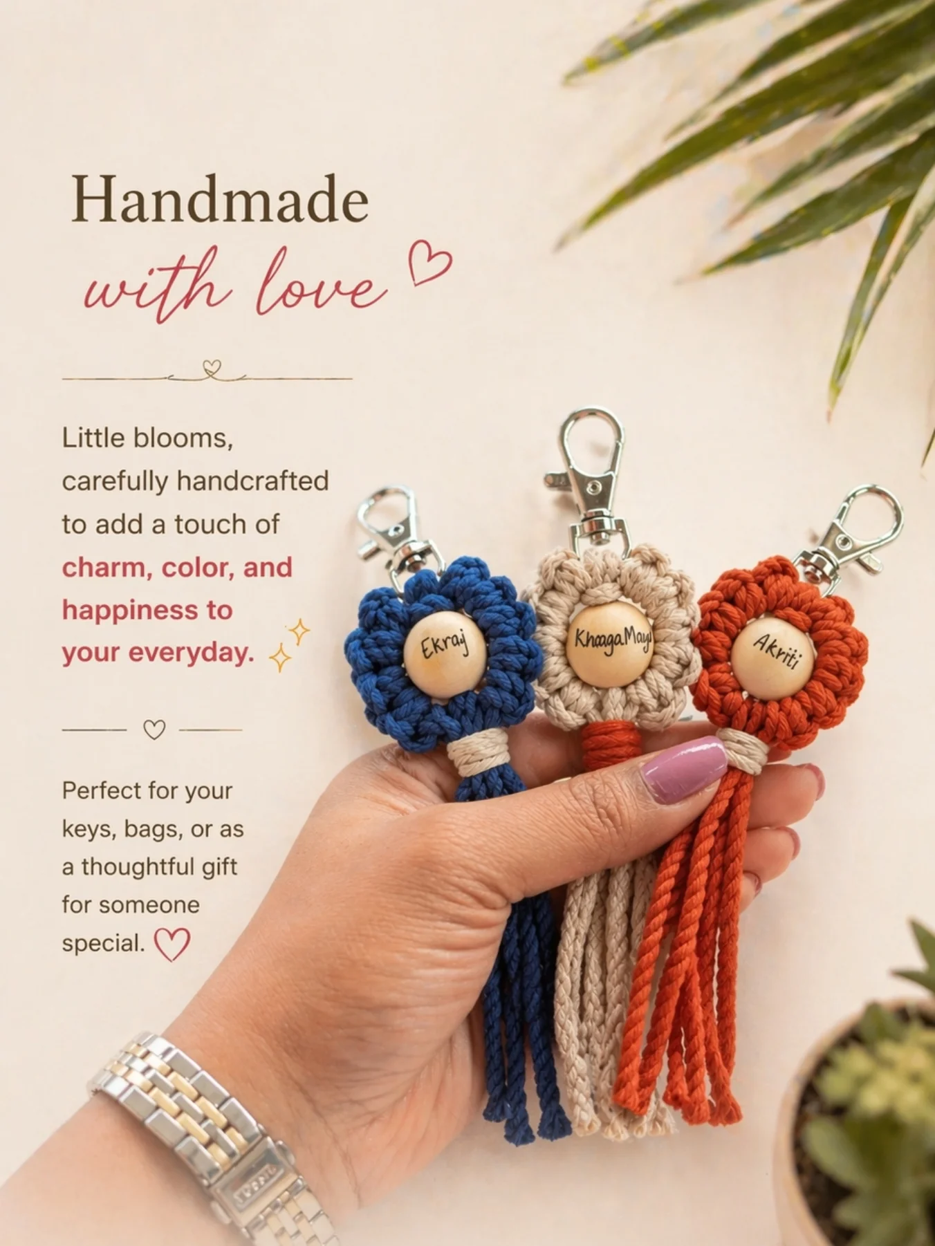 BohoCrafts Macrame KeyRing