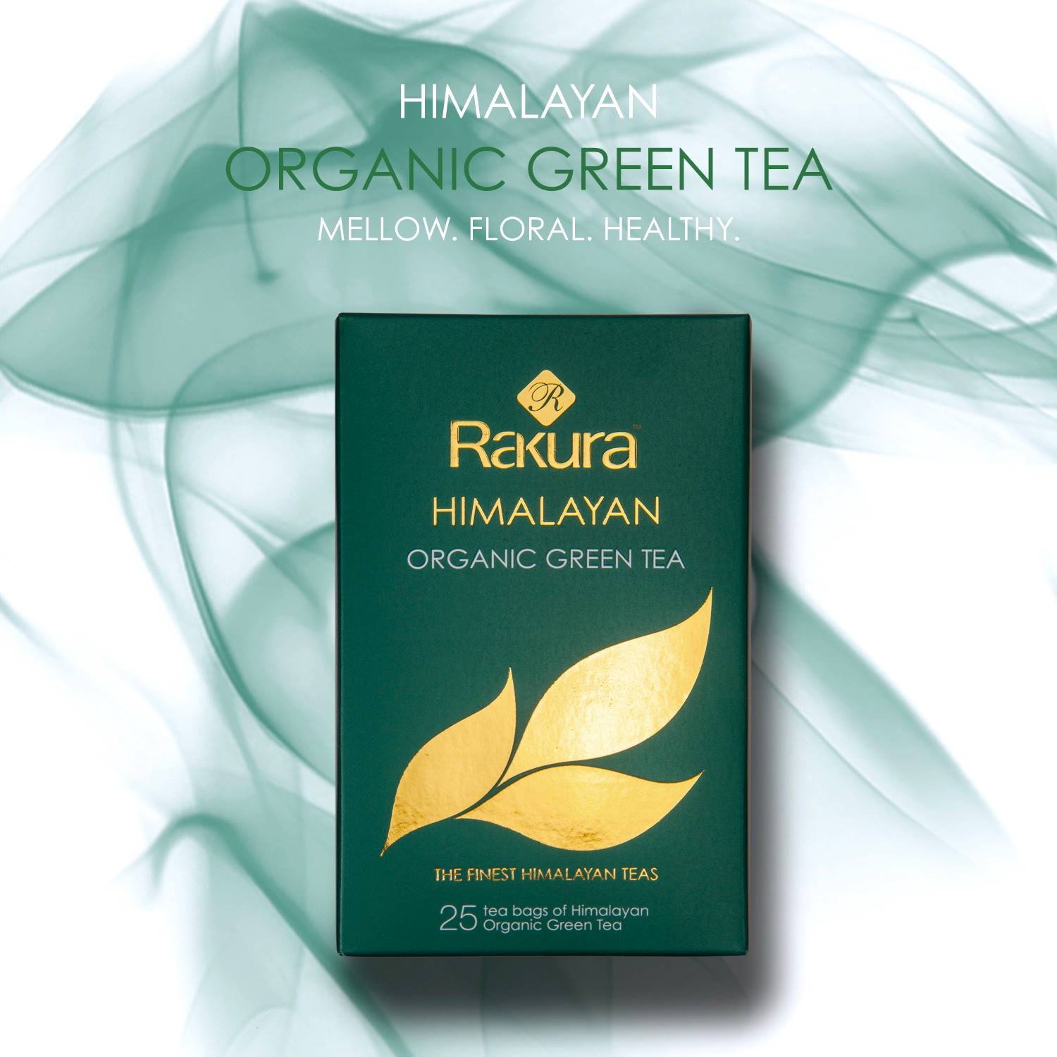 Rakura Himalayan Organic Green Tea (25 Tea Bags)