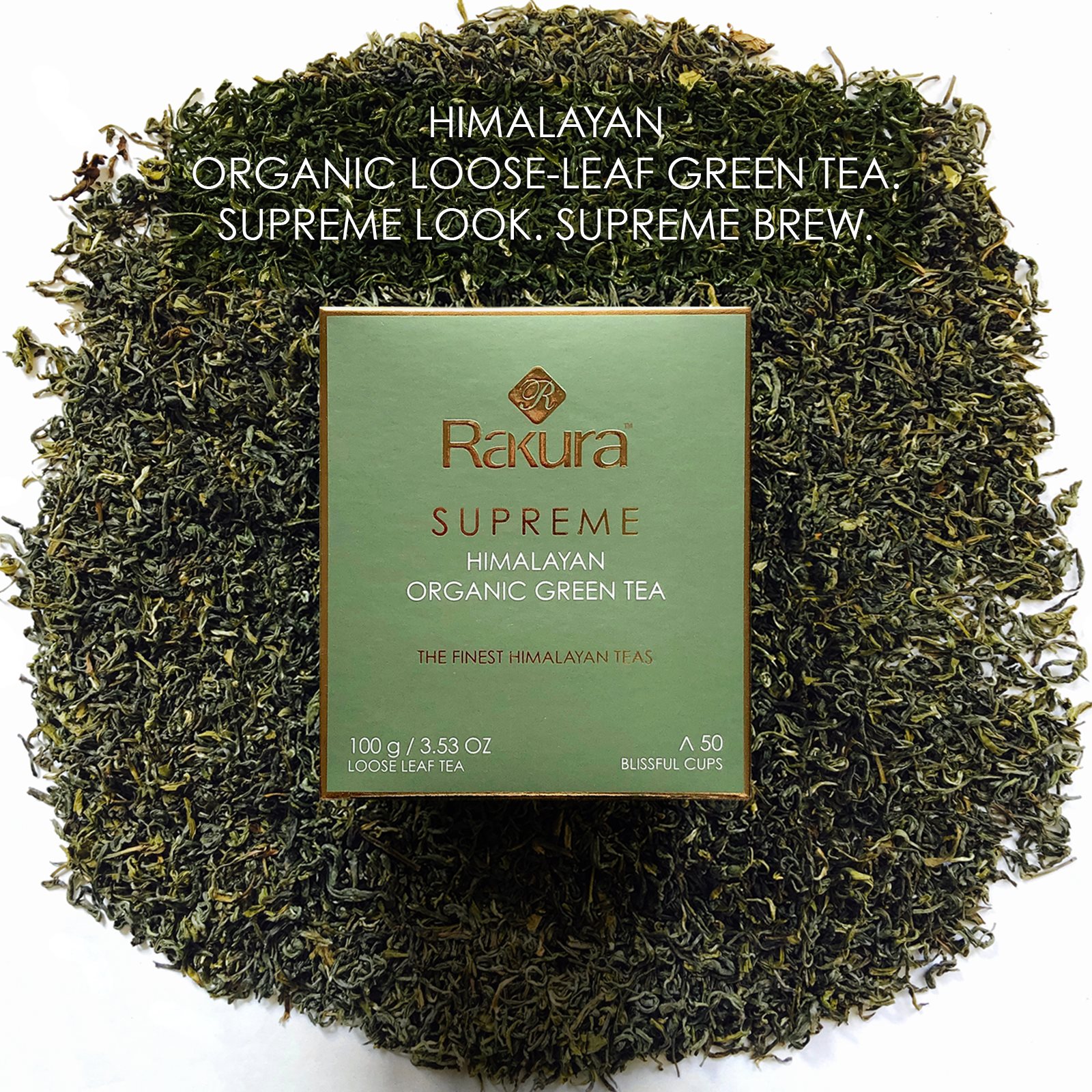 Rakura Supreme Himalayan Organic Green Tea (Loose Leaf)